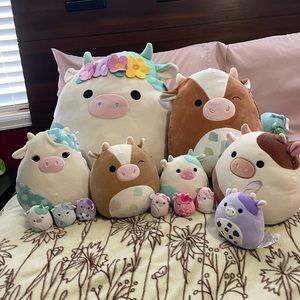 Squishmallow cow bundle